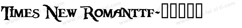 Times New Romanttf字体转换
